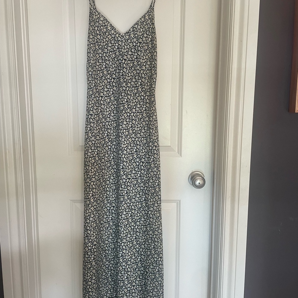 ALL SAINTS Floral Black and White N yellow slip Dress